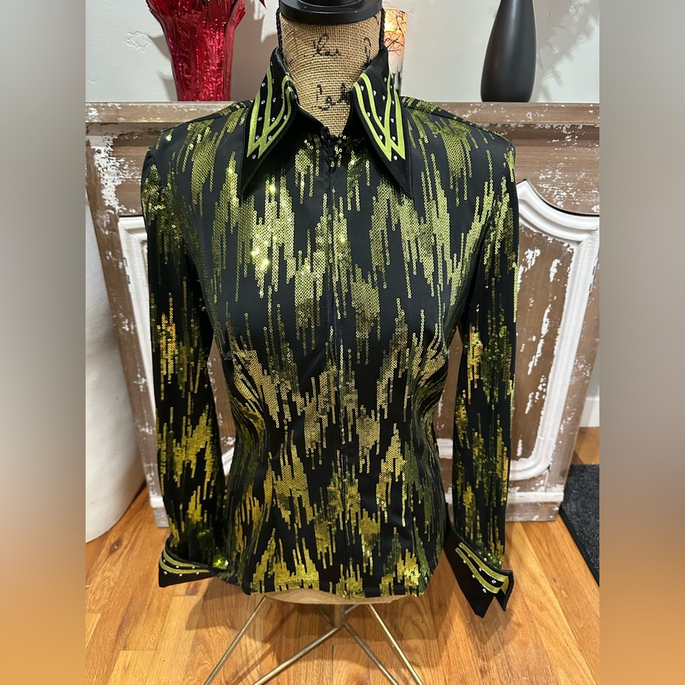 Ladies XS Limited Edition Hobby Horse Western Show Shirt